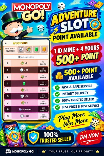 Monopoly adventure slot - go,