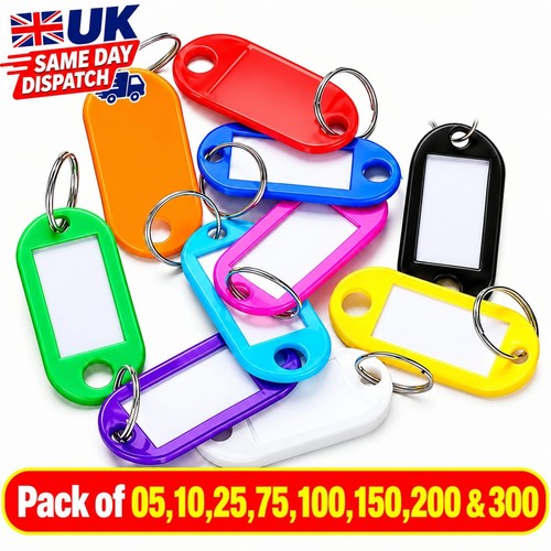 Key ring tags plastic - plastic, id